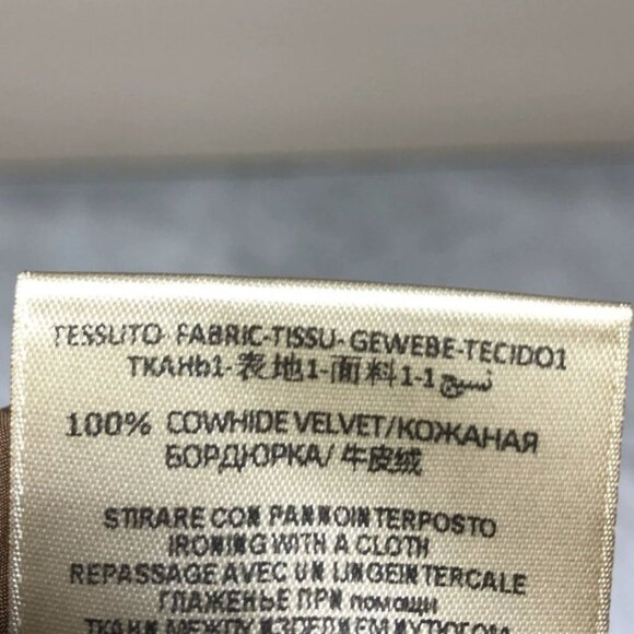 Cowhide Velvet Suede Belted Front Slit Midi Skirt - Picture 9 of 9